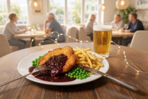 Den godaste schnitzeln i Avesta